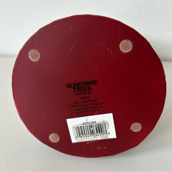 EUC Jim Shore SANTA'S BEST FRIEND Figurine Dogs Christmas 2005 10” Tall - Picture 7 of 7